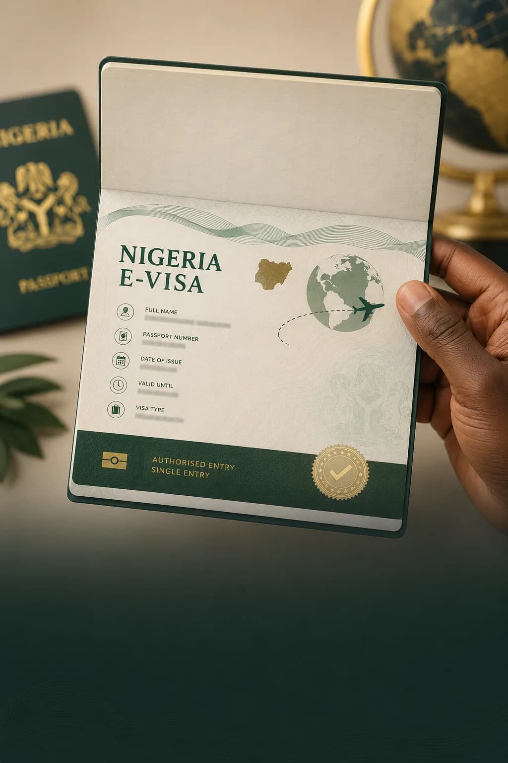 Nigeria e-visa support visual for Liberty Digital Consulting