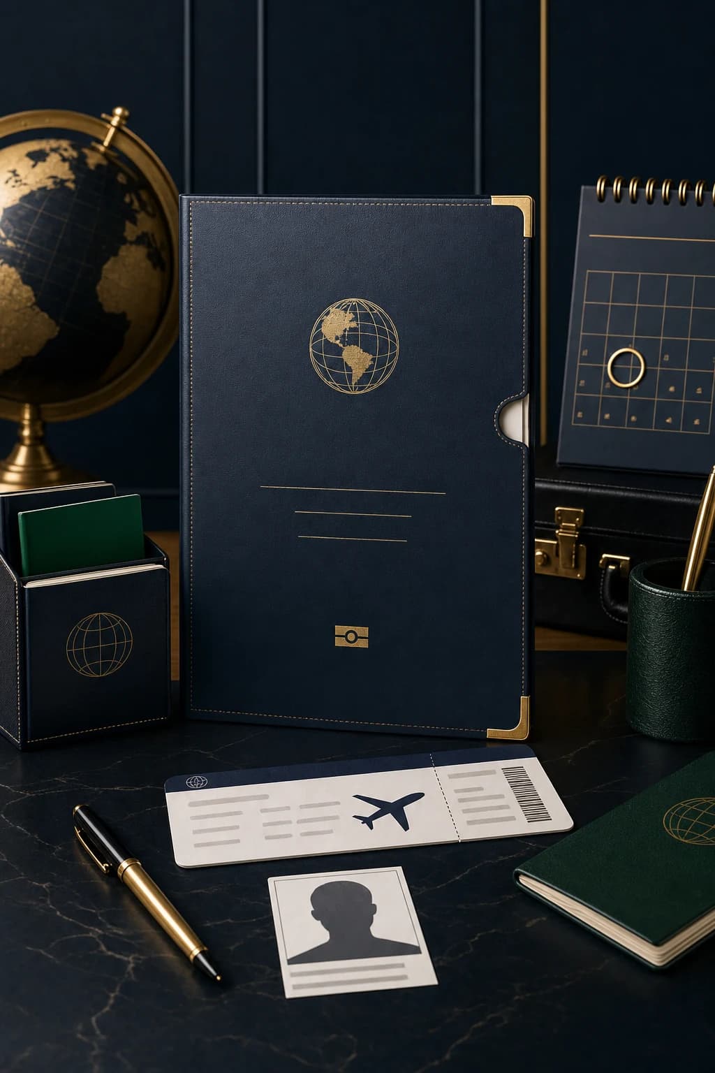 Emergency Travel Certificate (ETC) card background