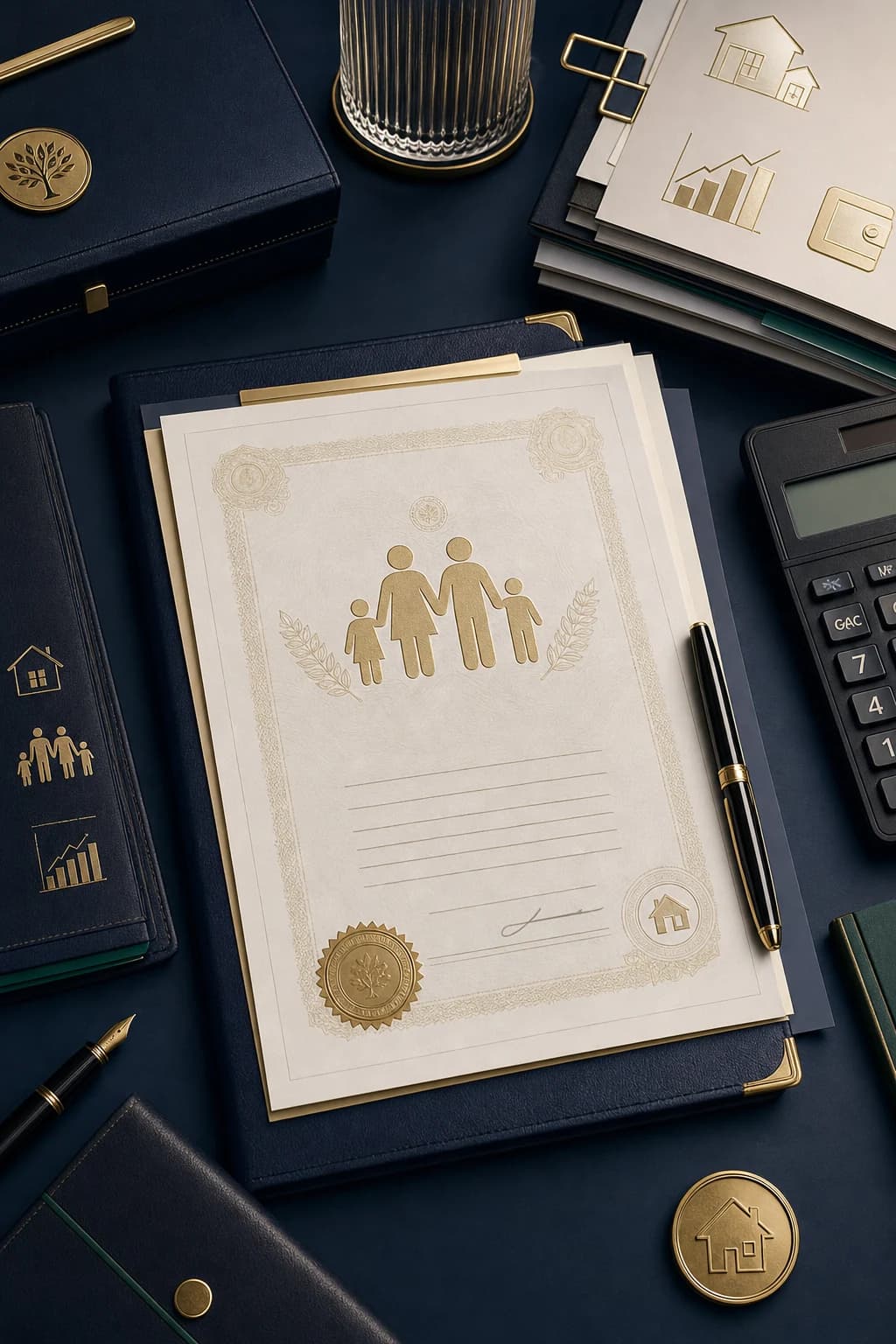 Family Income Document card background