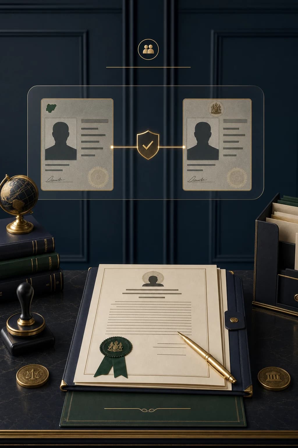 Same Person Letter card background